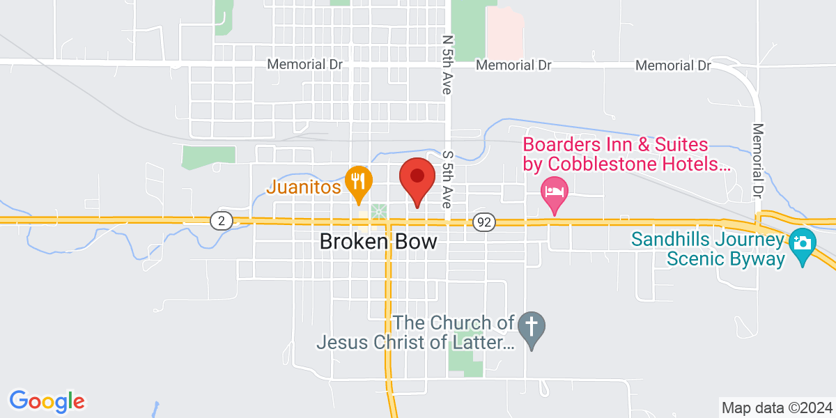 Map of Broken Bow Public Library